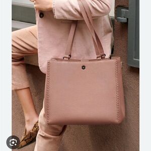 Dagne Dover Medium Allyn Tote Blush Beige Pink